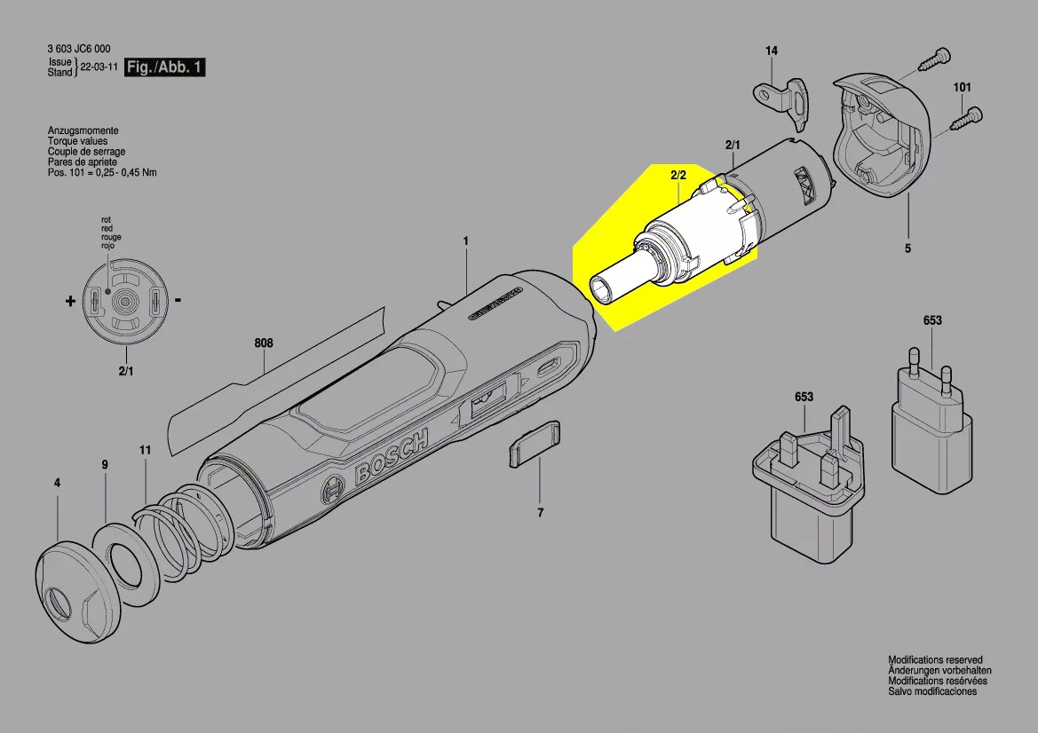Boîte de transmission réf. 1 600 A01 1H9 Bosch